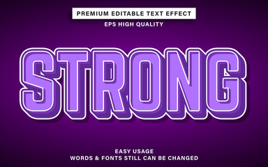 Strong text effect