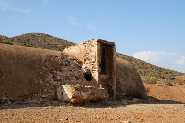 old cistern Andalusia, old cistern in the Natural Park, Rodalquilar, Spain, Andalusia, Almeria
