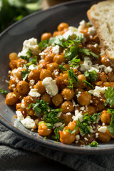 Homemade Braised Chickpeas with Yogurt