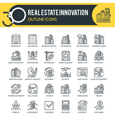 Real Estate Outline Icons