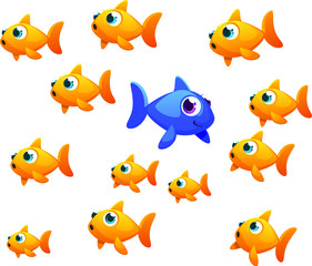 different goldfish