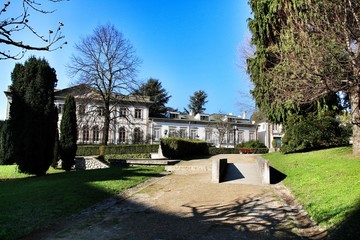 Beautiful garden in Guimaraes village in Portugal