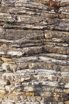 Beautiful stone background, texture of mountain cliff. Dinar Alps, Montenegro