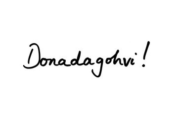 Donadagohvi! - the Cherokee word for Goodbye!