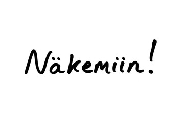Nakemiin - the Finnish word for Goodbye