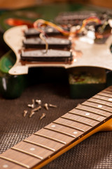 body part of a guitar and some parts