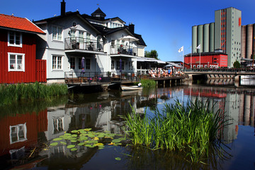 Norrt&auml;lje &aring;n i Norrt&auml;lje vid &Aring;tellet Hotell.
