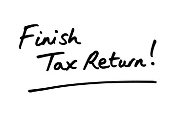 Finish Tax Return!