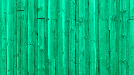 Aqua menthe color wooden background.