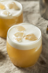 Alcoholic Tequila Lemon Sour Cocktail