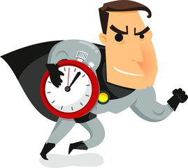 office superhero clock