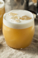 Alcoholic Tequila Lemon Sour Cocktail