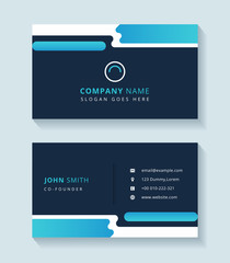 Corporate business card template - Vector Illustration