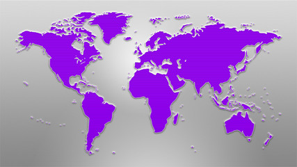 Earth-map_Milk_Purple