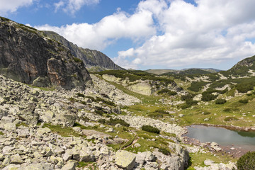 Landscape of Prekorech circus, Rila Mountain, Bulgaria