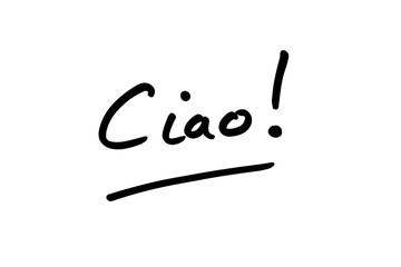 Ciao - an informal Italian word for Hello © chrisdorney