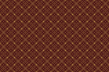 Seamless pattern with abstract geomatric vector, indonesian batik motif