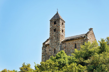 Fototapeta na wymiar Chapel of three saints in Sion, Canton Valais, Switzerland.