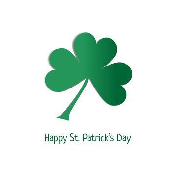 Happy St.Patrick's Day greeting card/poster design. Vector image.