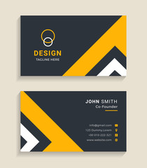 Corporate business card template - Vector Illustration