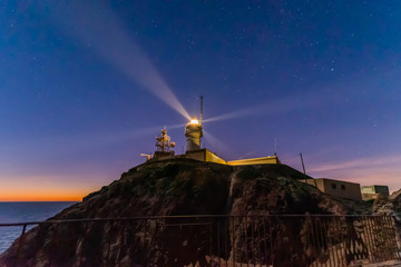 Faro arrecife de las sirenas en Cabo de Gata.