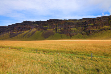 Fototapeta na wymiar Alpine landscape in Skaftafell Natural Park, Iceland, Europe