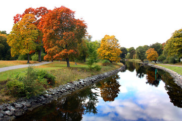 Djurg&aring;rdsbrunnskanalen p&aring; h&ouml;sten