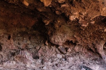 Inside of a Rocky Dirt Mountain