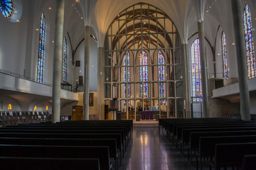 interior in a church in Germany in the city of Kassel