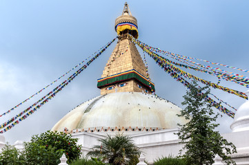 Boudhanath (also called Boudha, Bouddhanath or Baudhanath) is a buddhist stupa in Kathmandu, Nepal...