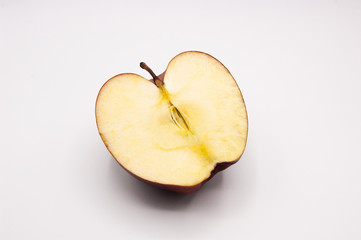 isolated red apples on a white background