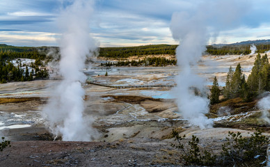 Norris Geyser Basin landscapes, Yellowstone