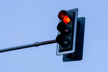 Traffic Light With Red Light
