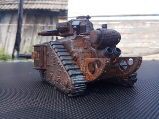 Model of tank W40k  Leman Russ  Mk1C