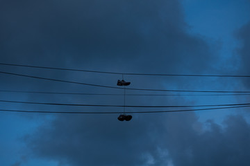 hanging shoes