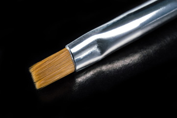 Tassel for manicure and pedicure closeup.NEF