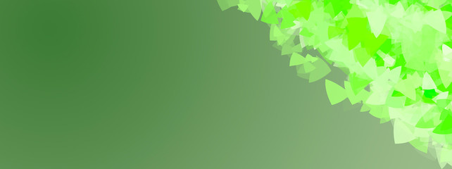 Abstract green background. Beautiful green banner with space for text