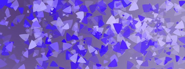 Naklejka premium Abstract background with blue geometric petals in motion