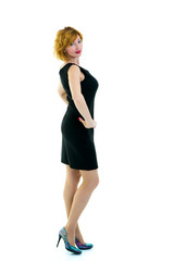 Fototapeta premium portrait in full growth of a successful young business woman