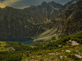 Fototapeta na wymiar lakes in the mountains - Polish Tatras