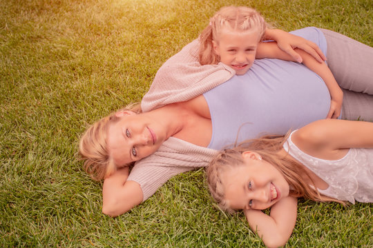 happy family exciting about having a baby