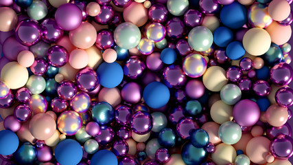 Beautiful colorful vibrant pattern. 3d illustration, 3d rendering.