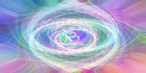 An abstract colorful spiral vortex background image.
