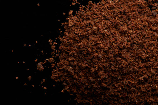 Coffee powder pile