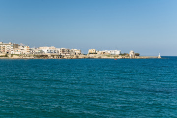 Fototapeta premium view of port in Puglia Italy