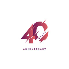 40 Years Anniversary Template Design