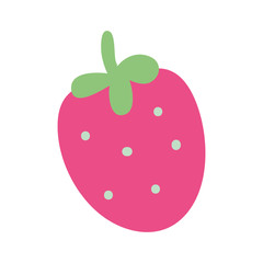fresh strawberry fruit isolated icon