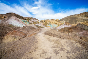 artists palette in death valley national park, california, usa