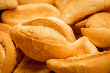 freshly baked mexican bolillo bread