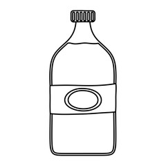 water bottle plastic isolated icon